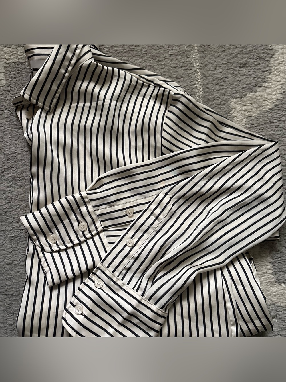 Black & White Striped Dress shirt